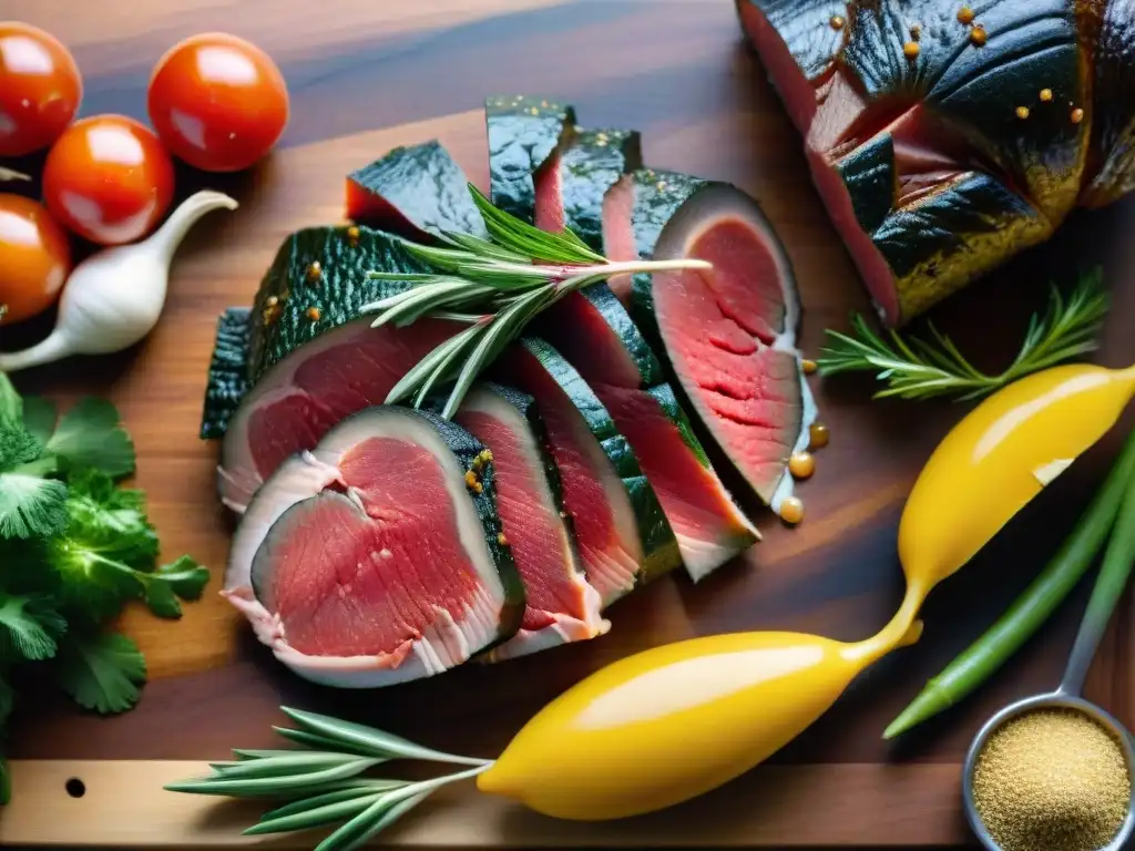 Delicias exóticas para perros: kangaroo, bison, alligator y más Una exquisita variedad de carnes exóticas para perros, resaltando texturas y colores