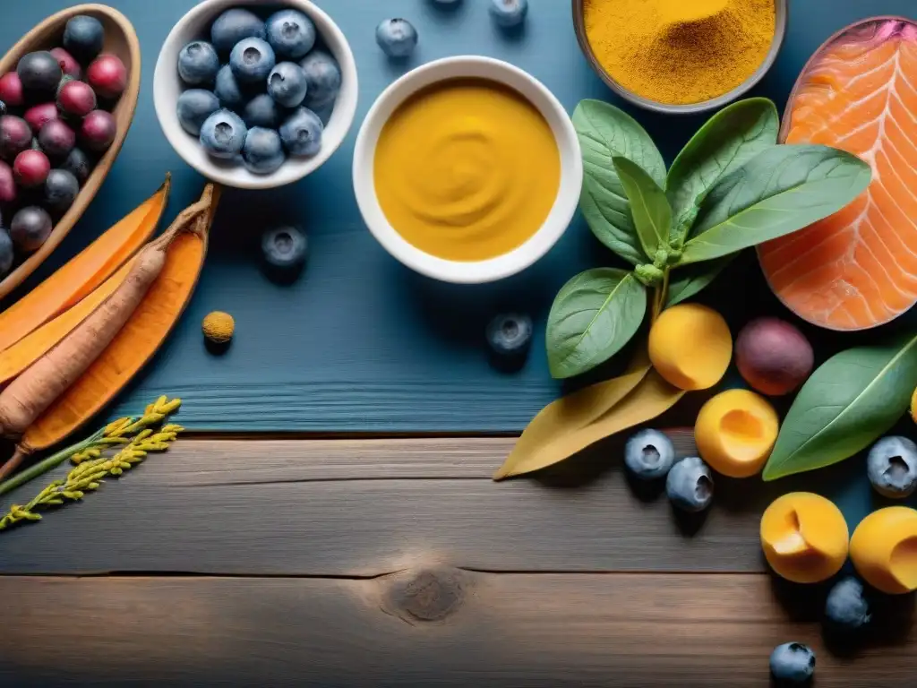 Deliciosos superalimentos para perros: frescos, vibrantes y saludables Un festín colorido de superalimentos para perros en una presentación premium