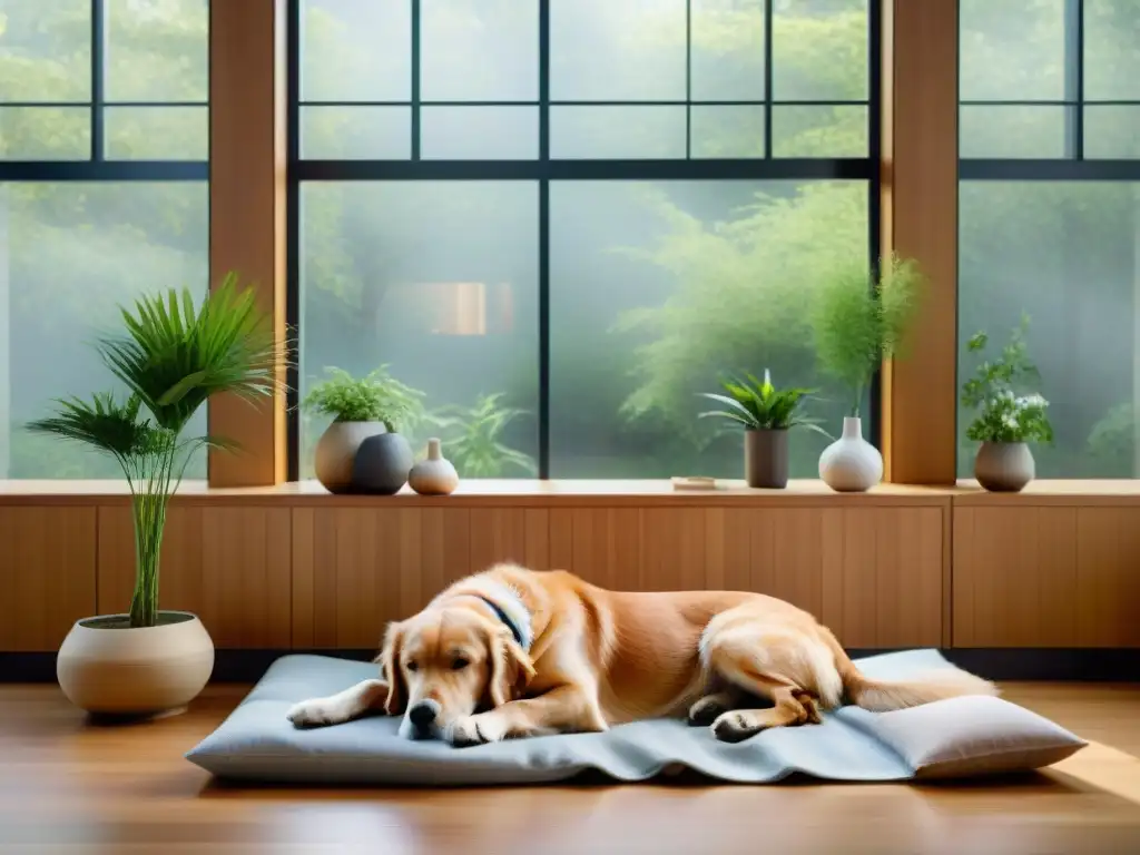 Armonía en la sala de espera: terapias alternativas para mascotas Un refugio de paz en la sala de espera de una clínica veterinaria