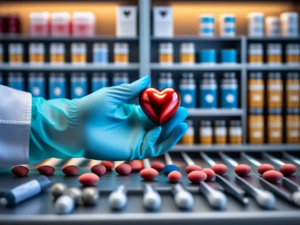 Veterinario midiendo con precisión medicamento para perro Un veterinario mide con cuidado medicamentos para prevenir enfermedades cardíacas en mascotas