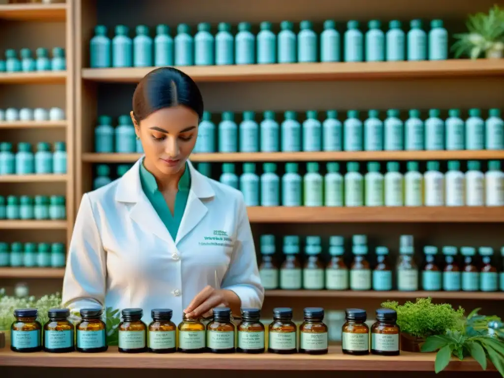 Un veterinario homeopático prepara remedios personalizados para mascotas