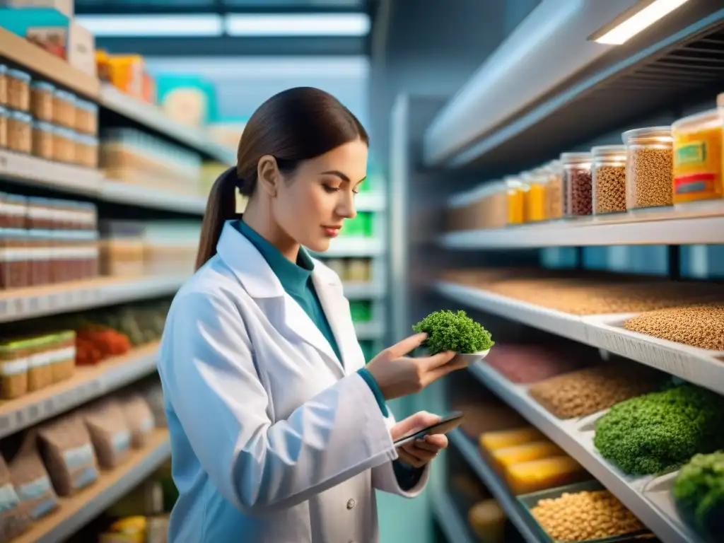 Veterinario compara alimentos para mascotas: frescos vs Un veterinario detallando ingredientes de comida casera y preparada para mascotas